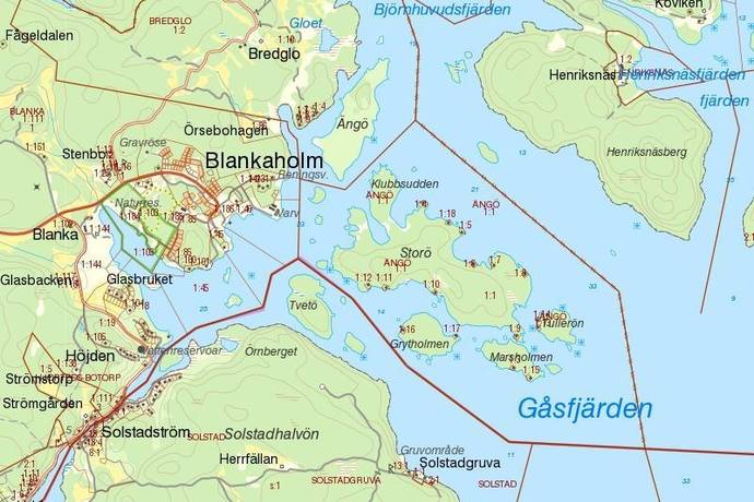 Bild 2: tomt på Ängö, Västerviks kommun Solstadström