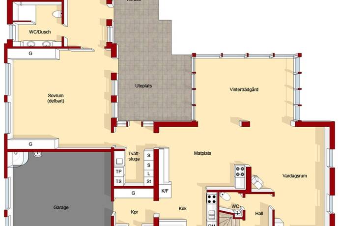 Bild 2: 7 rum gård på Norregård 
747, Tönnersjö, Halmstads kommun Tönnersjö - Norregård