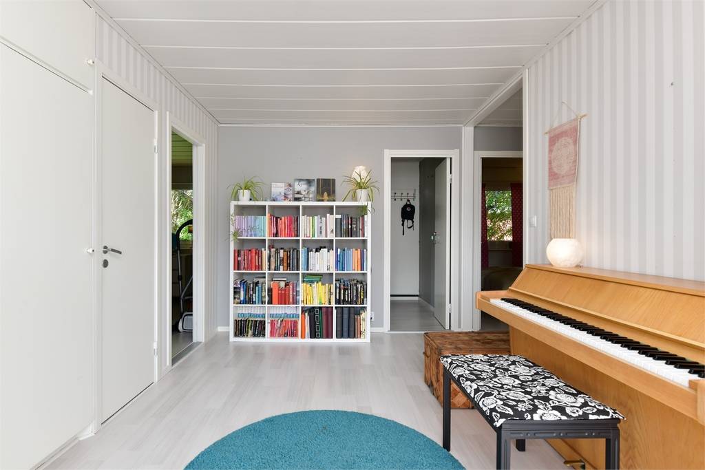 Image inspired by the article "Färgsprakande och stilsäkert hemma hos kreativa paret i Råå"