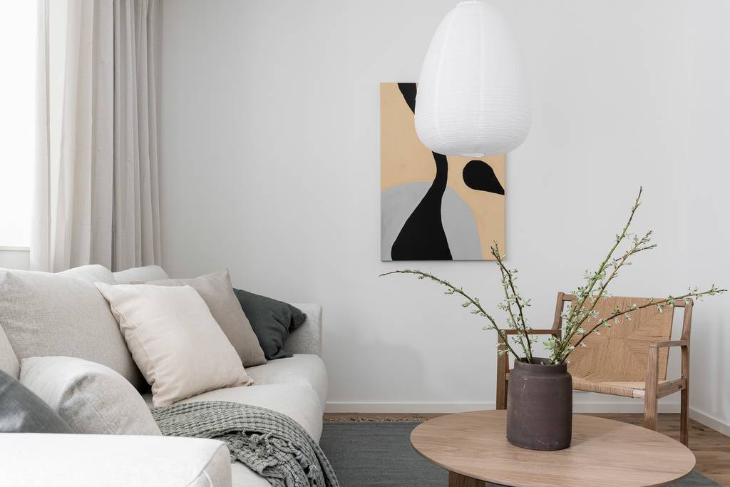 Image inspired by the article "Unika designobjekt och läckra pasteller i moderna lägenheten"