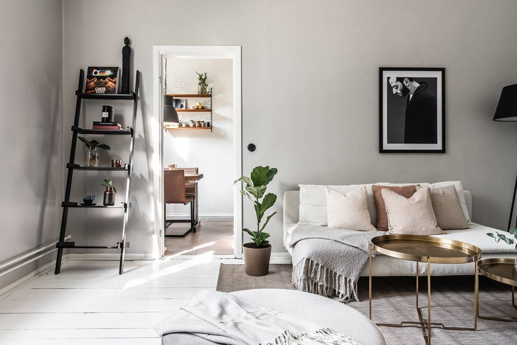 Image inspired by the article "Jordfärger, textil och vintage hemma hos Sarah"