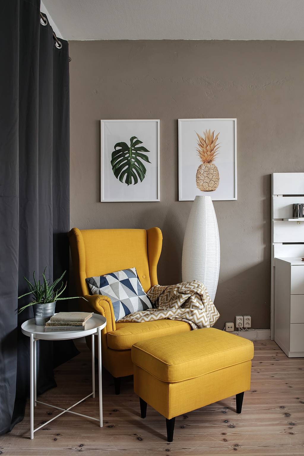 Image inspired by the article "Designklassiker, DIY och naturfärger hemma hos inredaren i Göteborg"