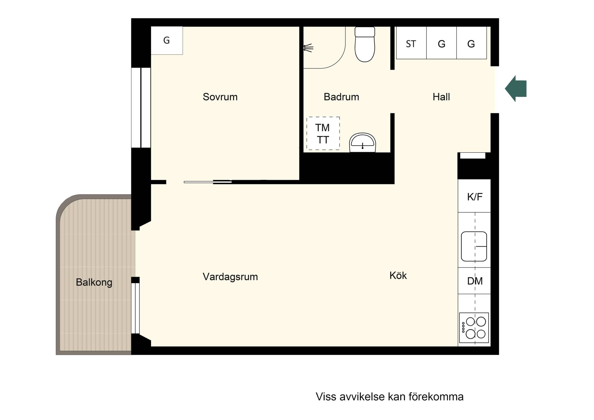 2 rum Lägenhet på Arvid Tydéns allé 2, vån 4 Huvudsta - Ingenting Solna kommun - bild 17