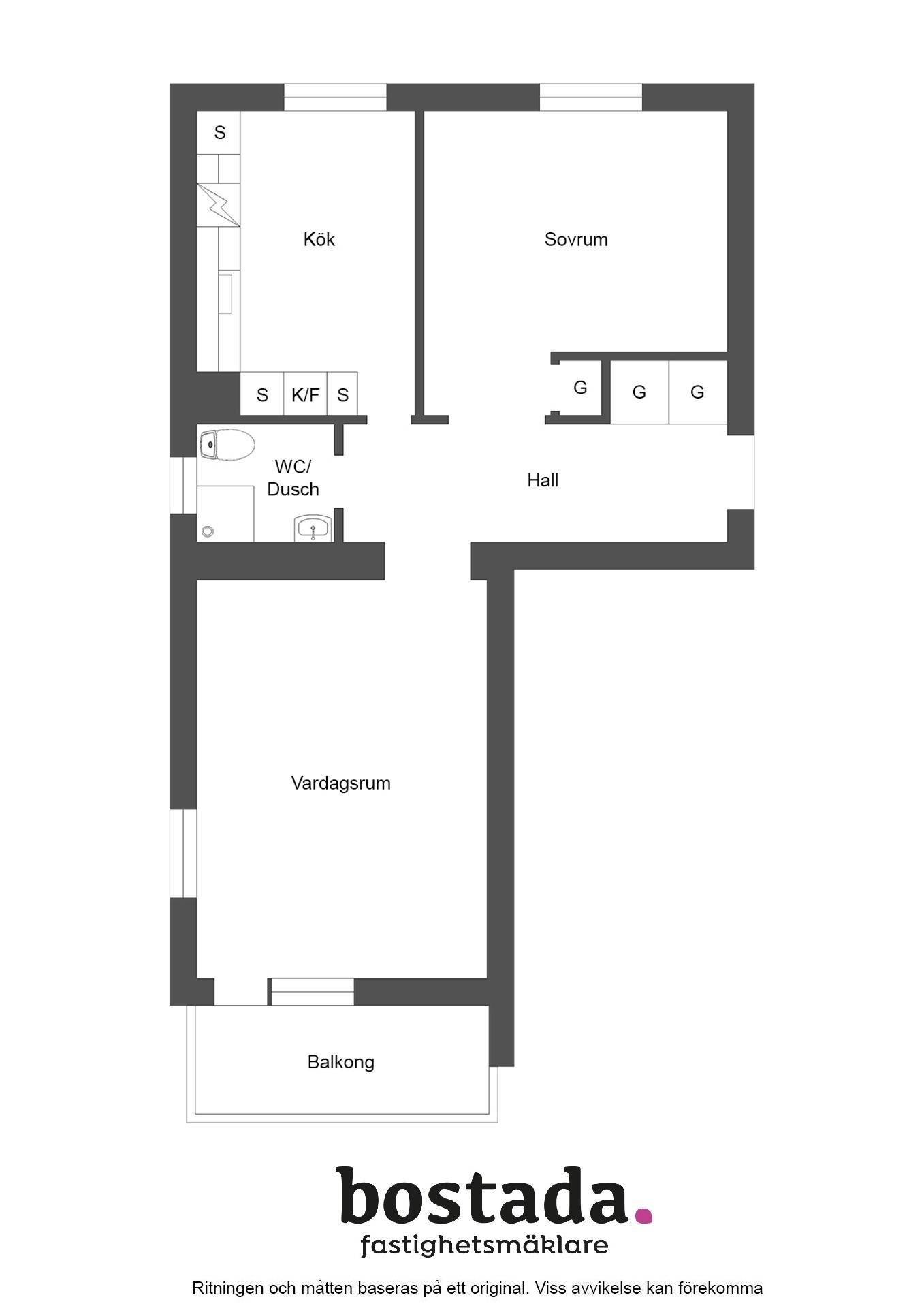 2 rum Lägenhet på Ryttaregatan 5B Nya staden Lidköpings kommun - bild 26