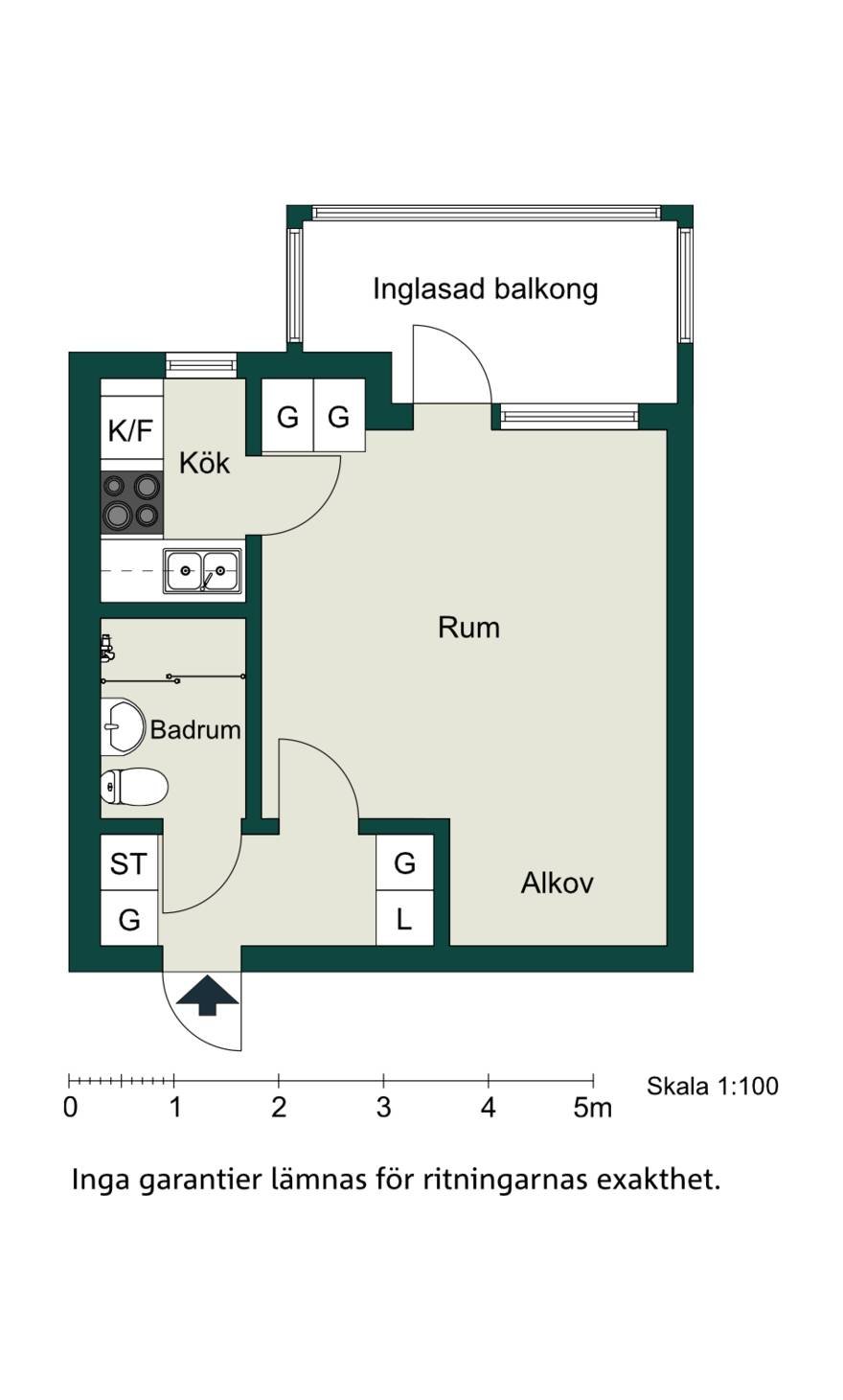 1 rum Lägenhet på Norrgårdsgatan 5D Norrgård Kalmar kommun - bild 21