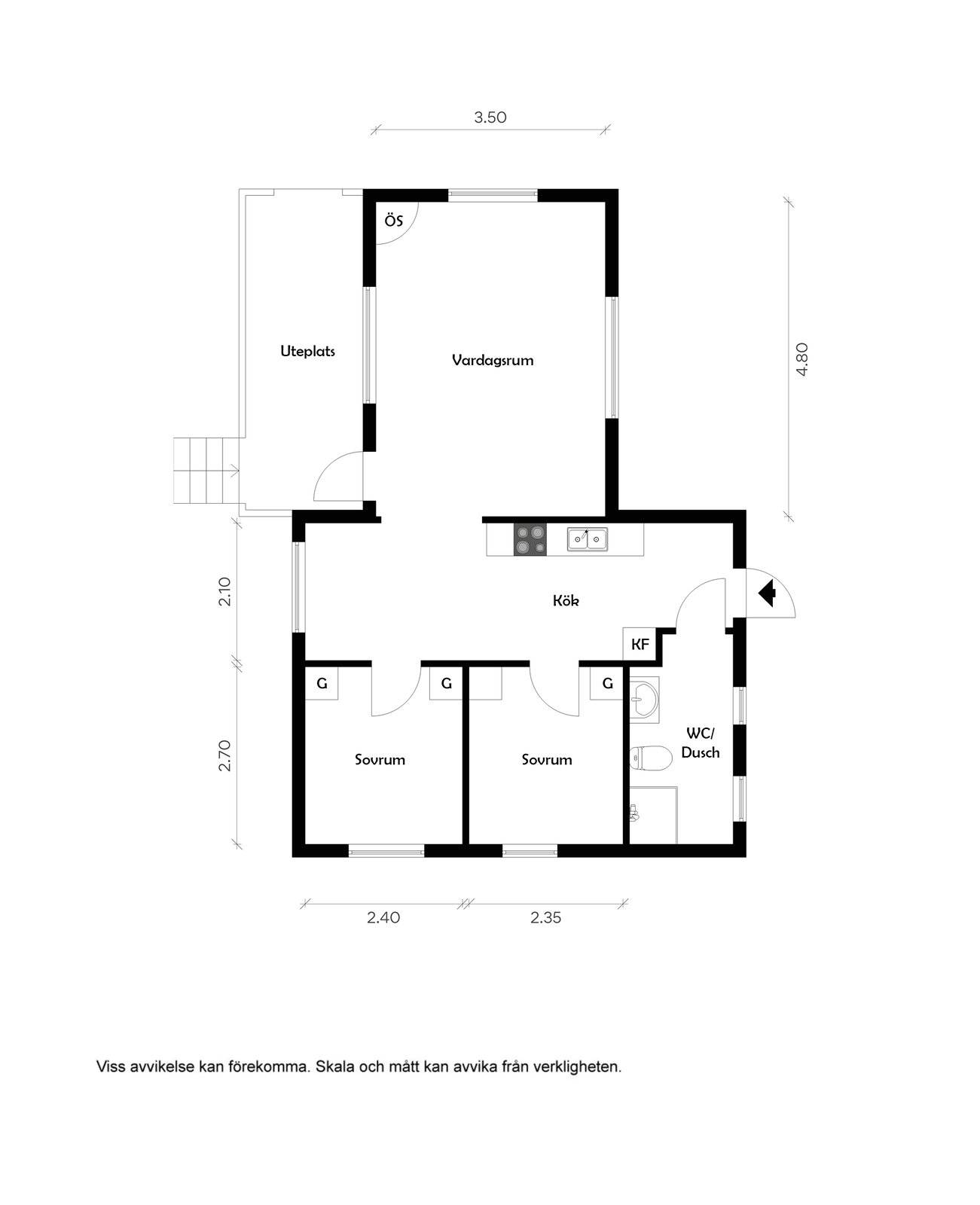 45 m² Villa på Krokstads-Borgen 19 Medbön Munkedals kommun - bild 22