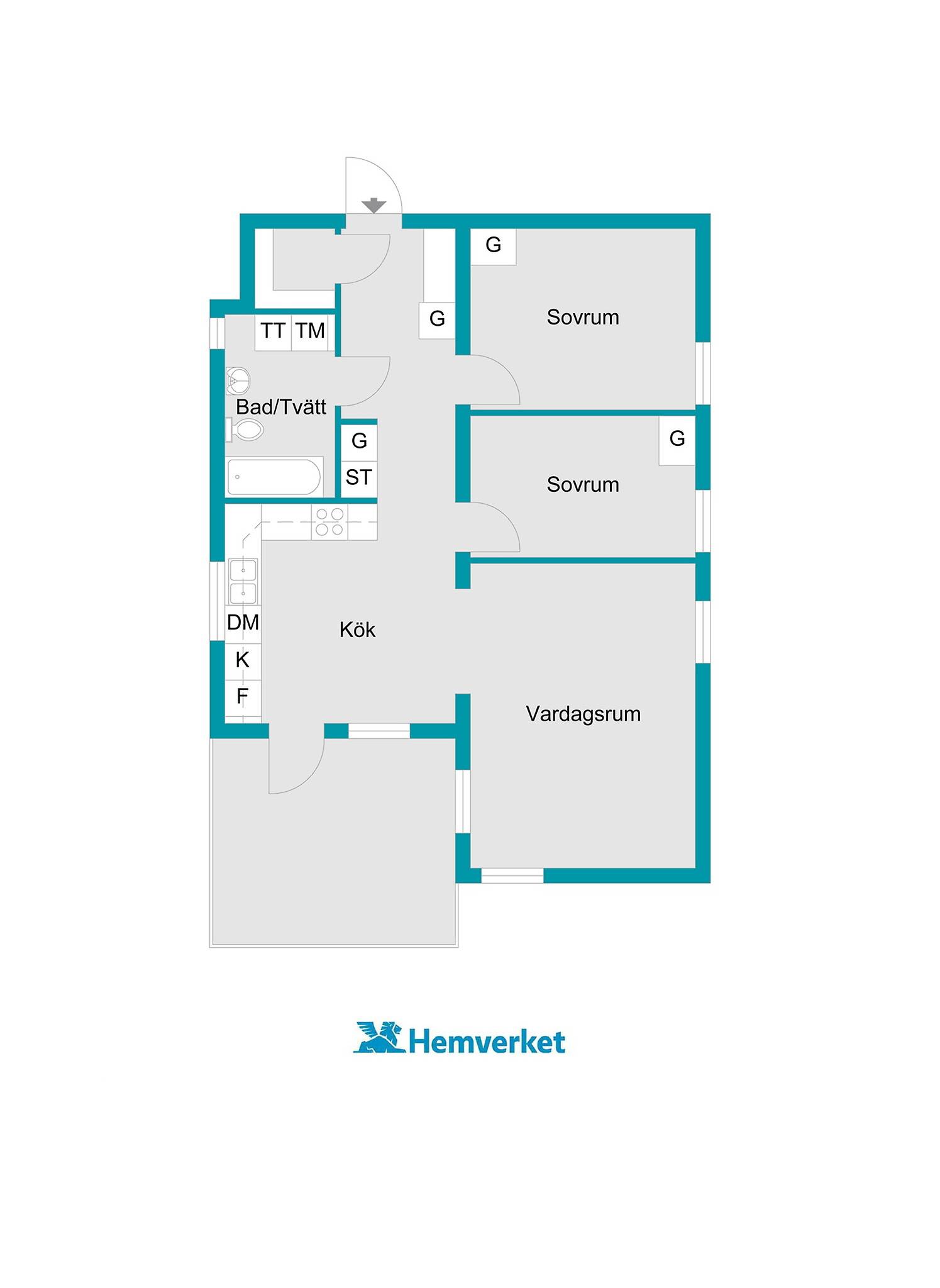 3 rum Lägenhet på Tegelmästargatan 22 A Disponenten Knivsta kommun - bild 14