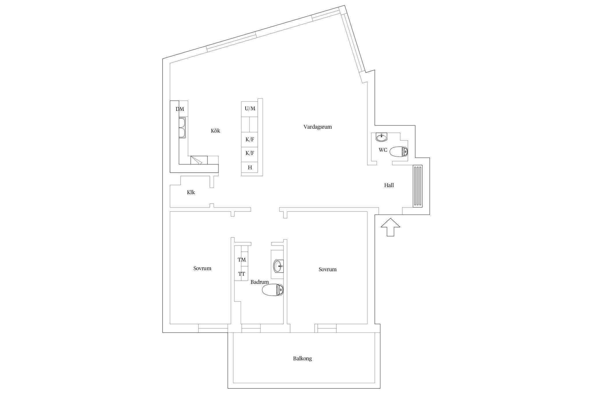 3 rum Lägenhet på Mälargatan 6B Östra Hamnen Västerås kommun - bild 33