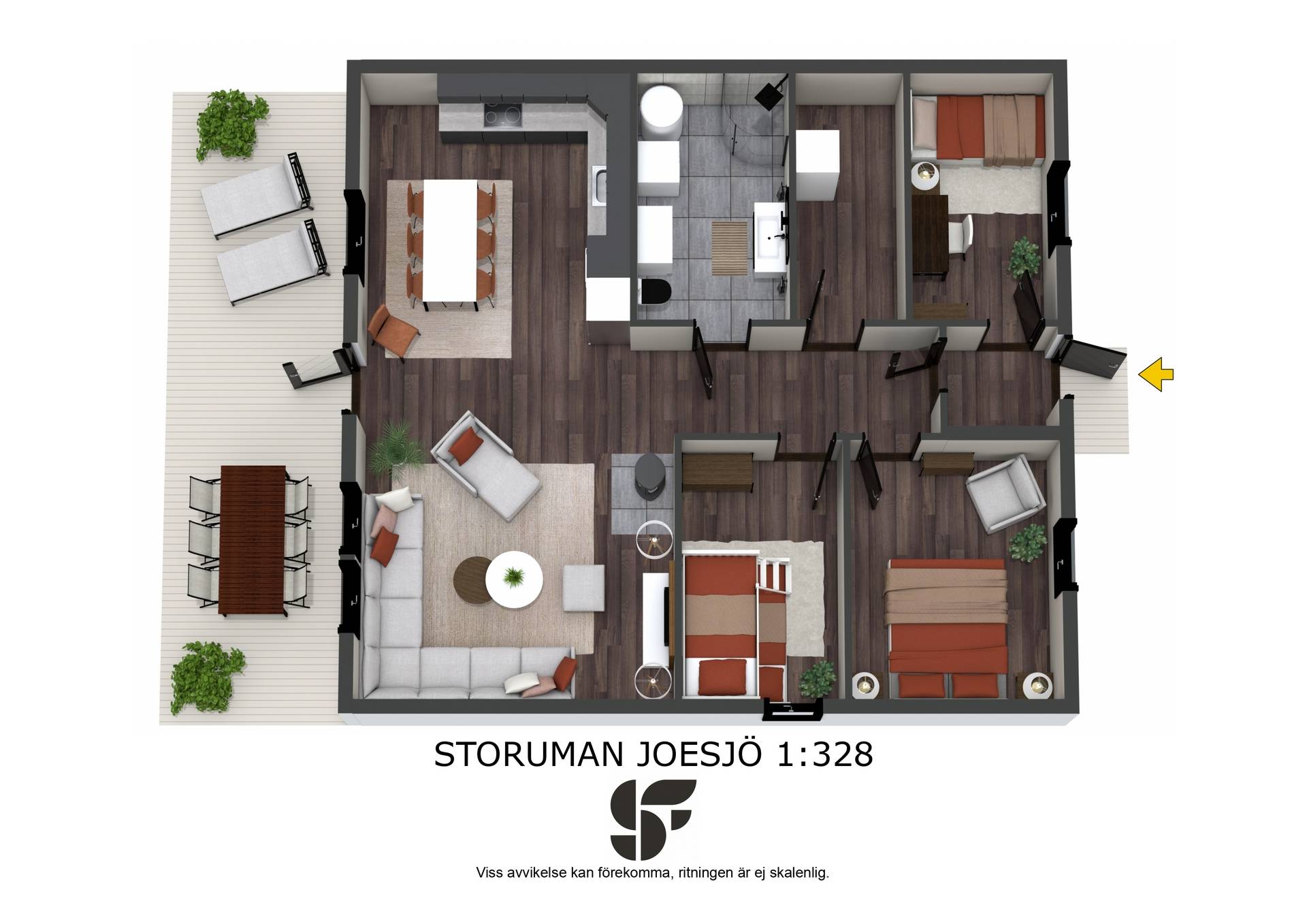 4 rum Radhus på Boxfjäll 500A Tärnaby Storumans kommun - bild 43
