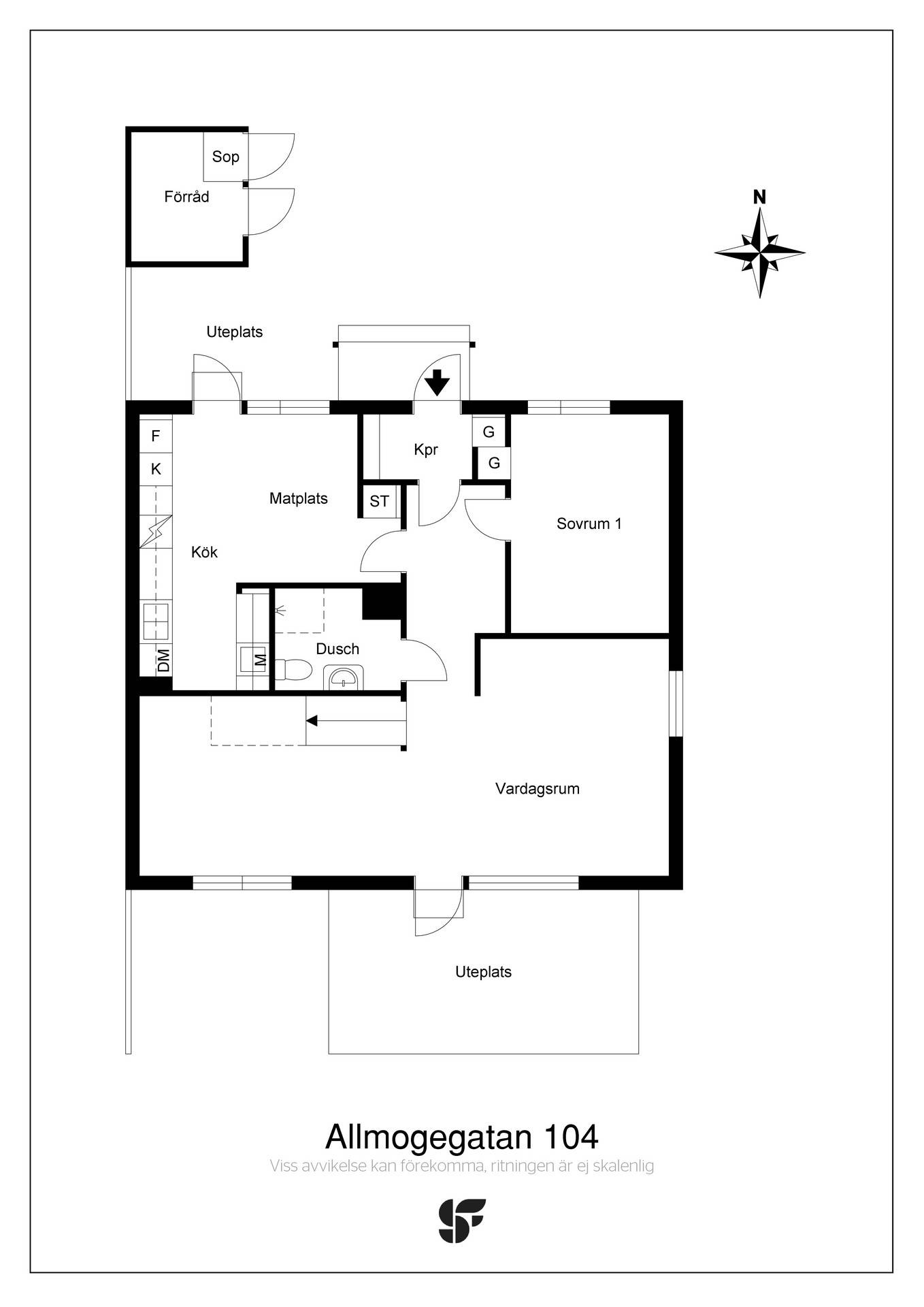5 rum Radhus på Allmogegatan 104 Lambohov Linköpings kommun - bild 33