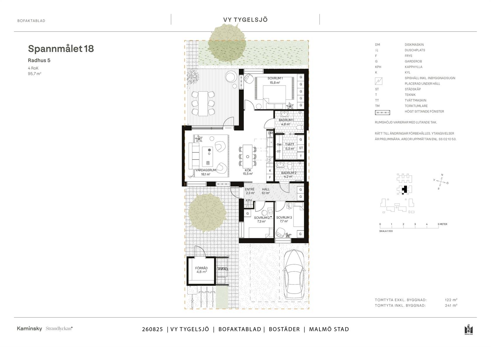4 rum radhus på Spannmålet 18 Tygelsjö, Malmö kommun - bild 1