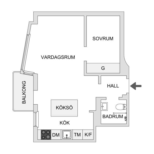 2 rum Lägenhet på Brantingsgatan 32 Gärdet Stockholms kommun - bild 23