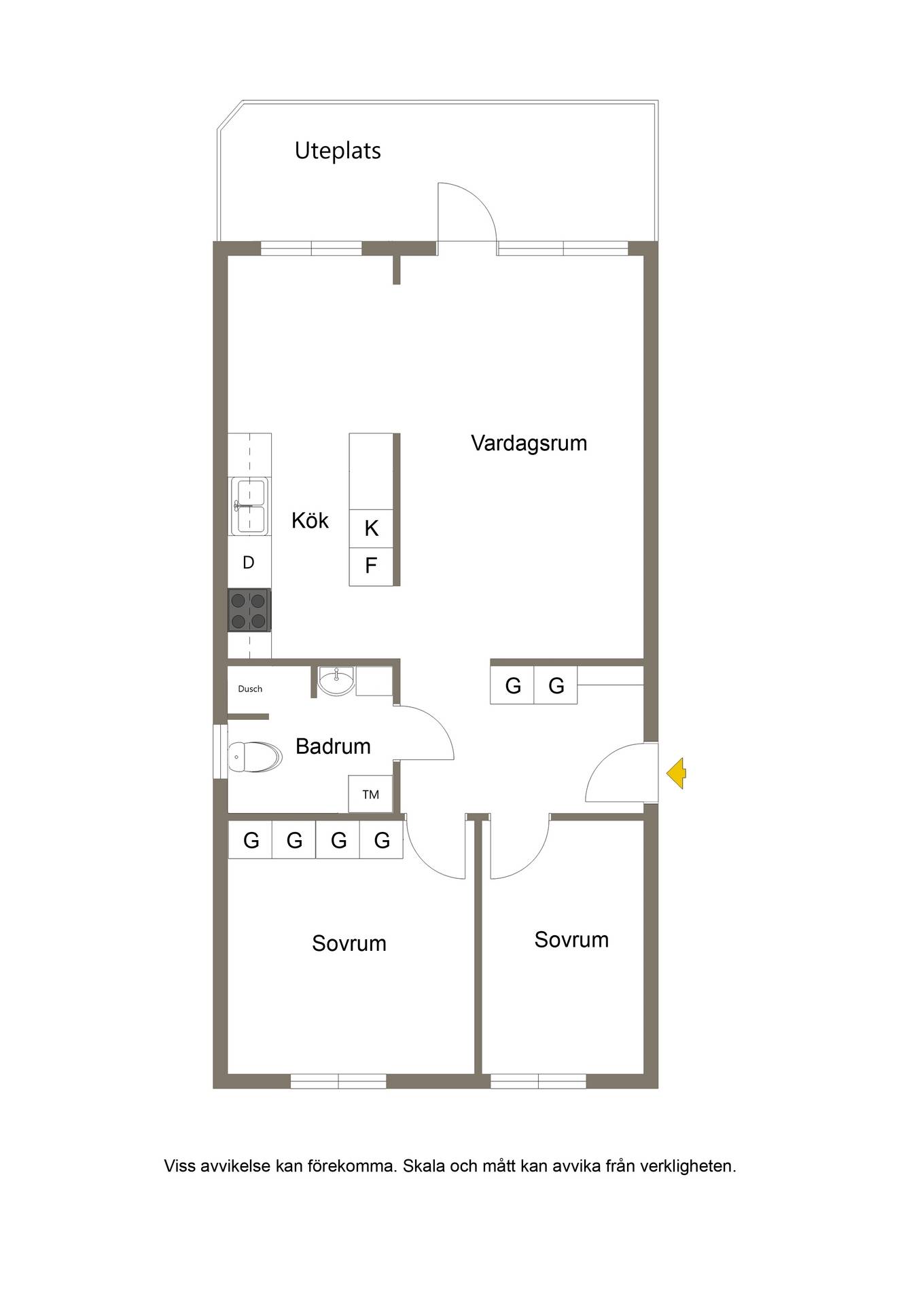 3 rum Lägenhet på Norra Skeppargatan 28 D Centralt Gävle kommun - bild 32