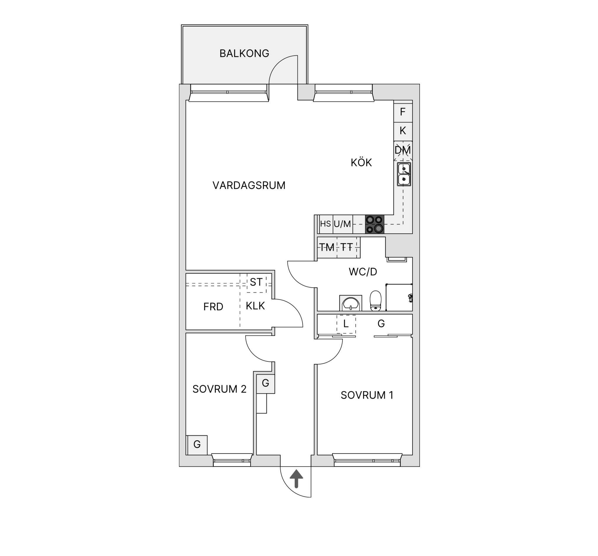 3 rum Lägenhet på Tubölegatan 1A Centrum Skellefteå kommun - bild 15
