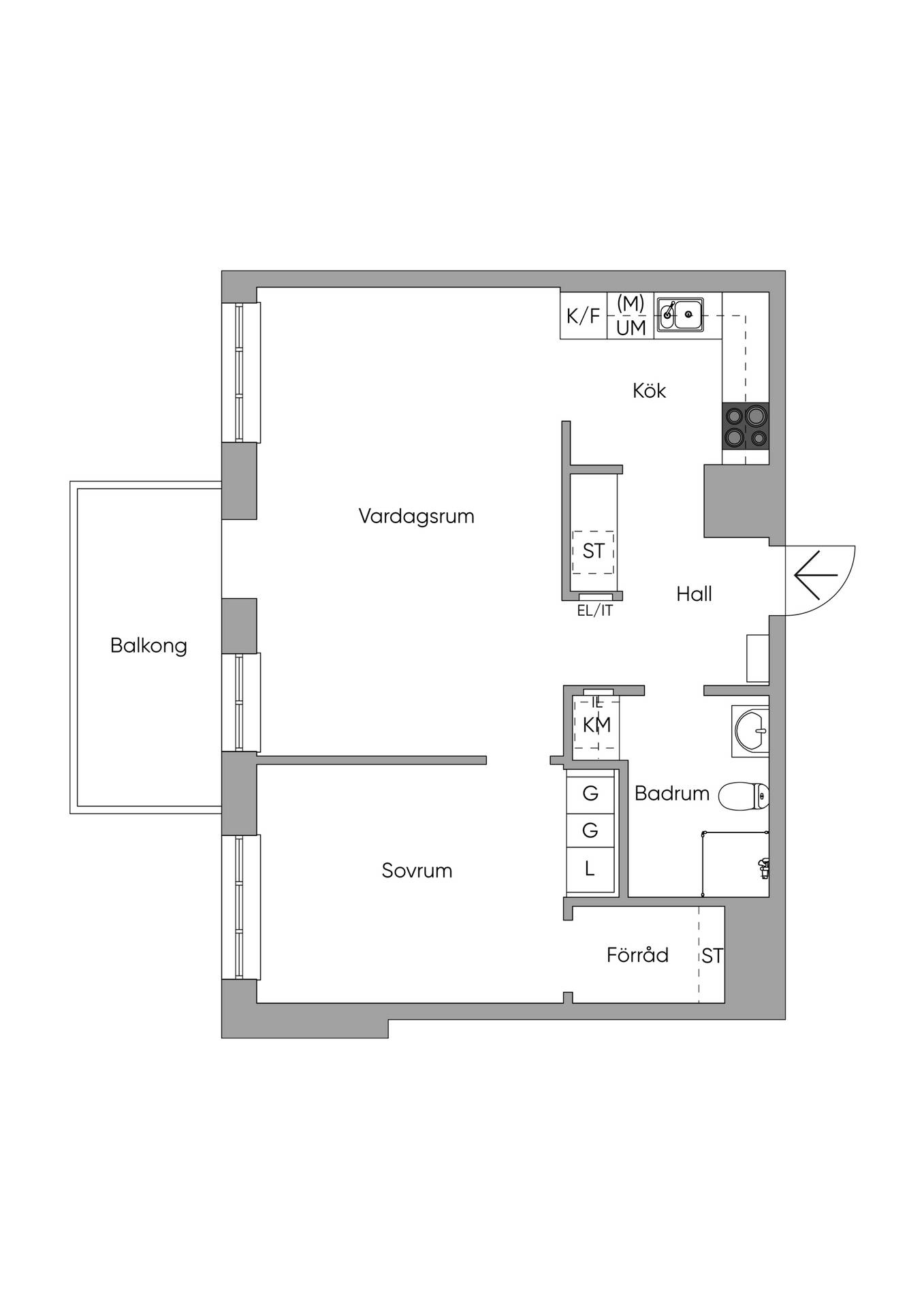 2 rum Lägenhet på Solnavägen 39, plan 2 Råsunda Solna kommun - bild 28