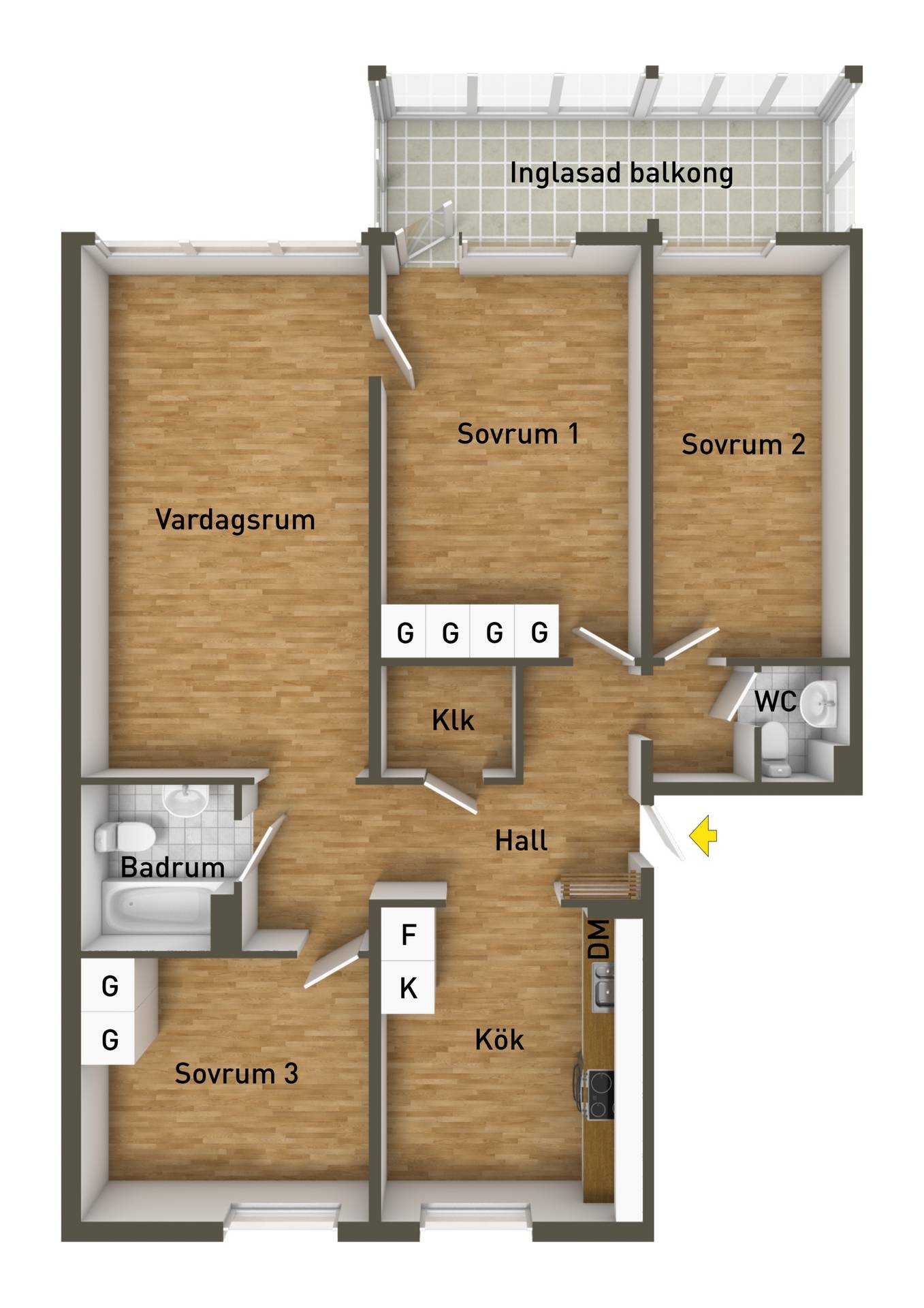 4 rum Lägenhet på Bågevägen 101B Bosvedjan Sundsvalls kommun - bild 27