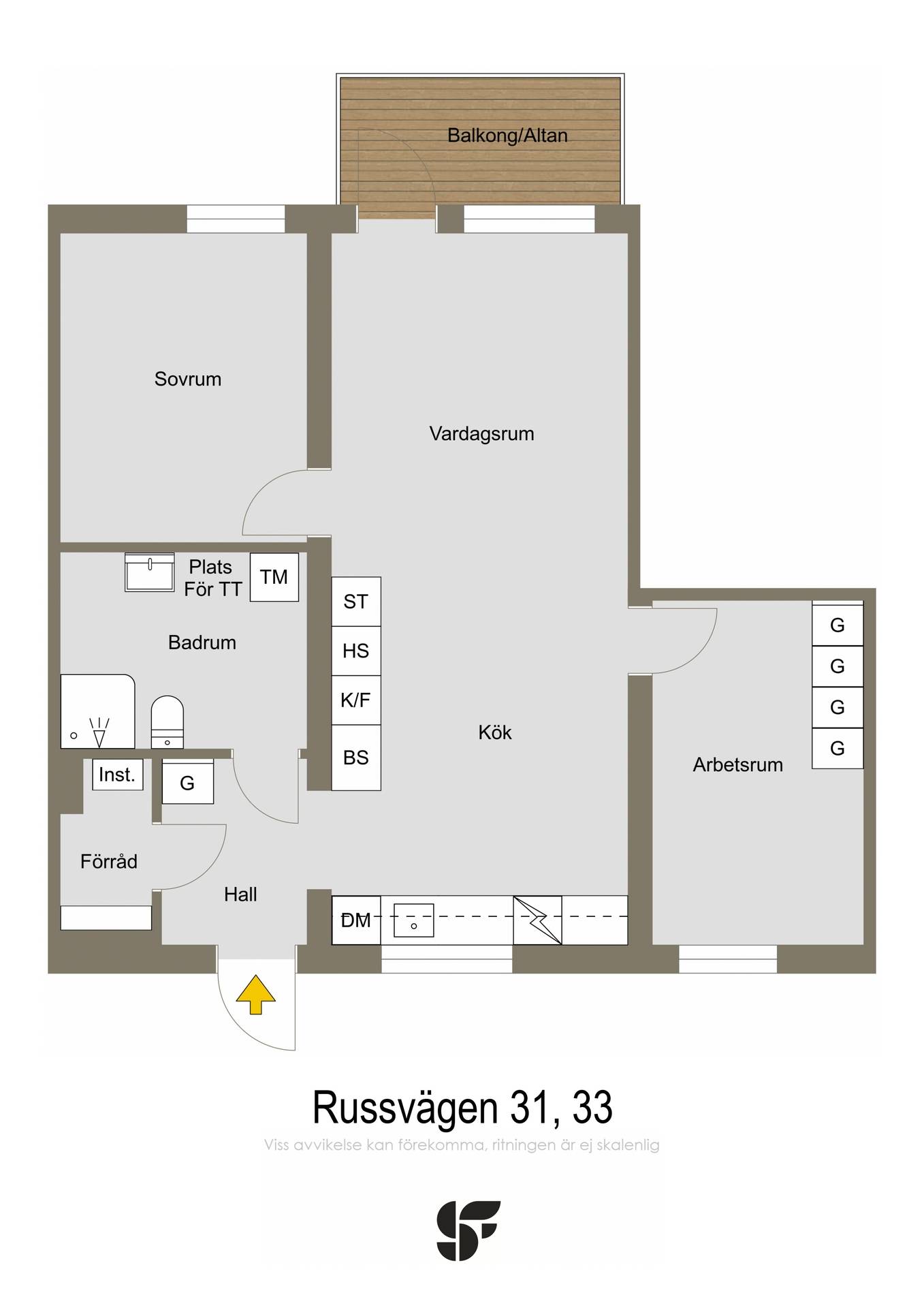 3 rum Lägenhet på Russvägen 33 Lillhällom Sundsvalls kommun - bild 16