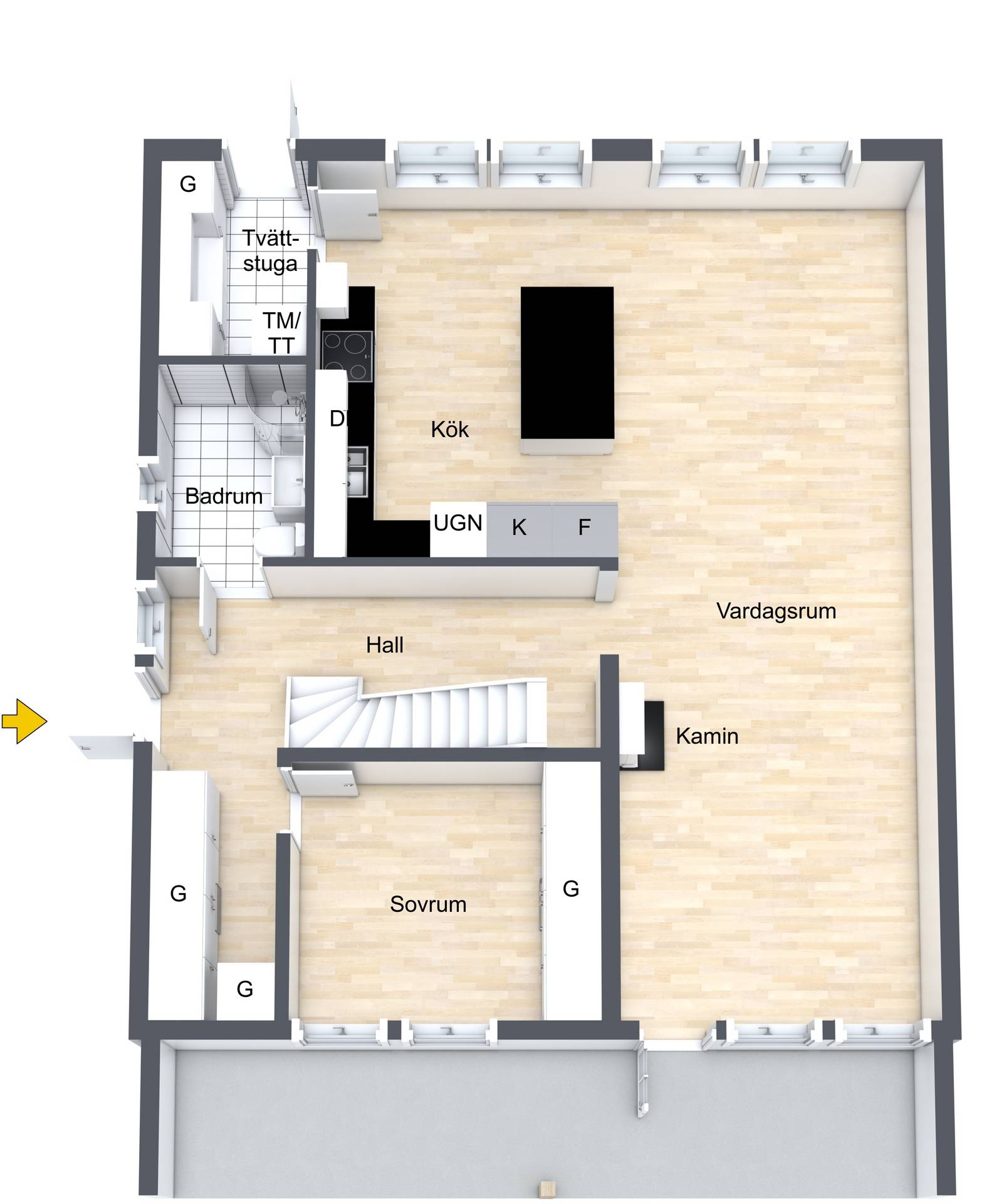 6 rum Villa på Vitriskagatan 45 Bergvreten Enköpings kommun - bild 4