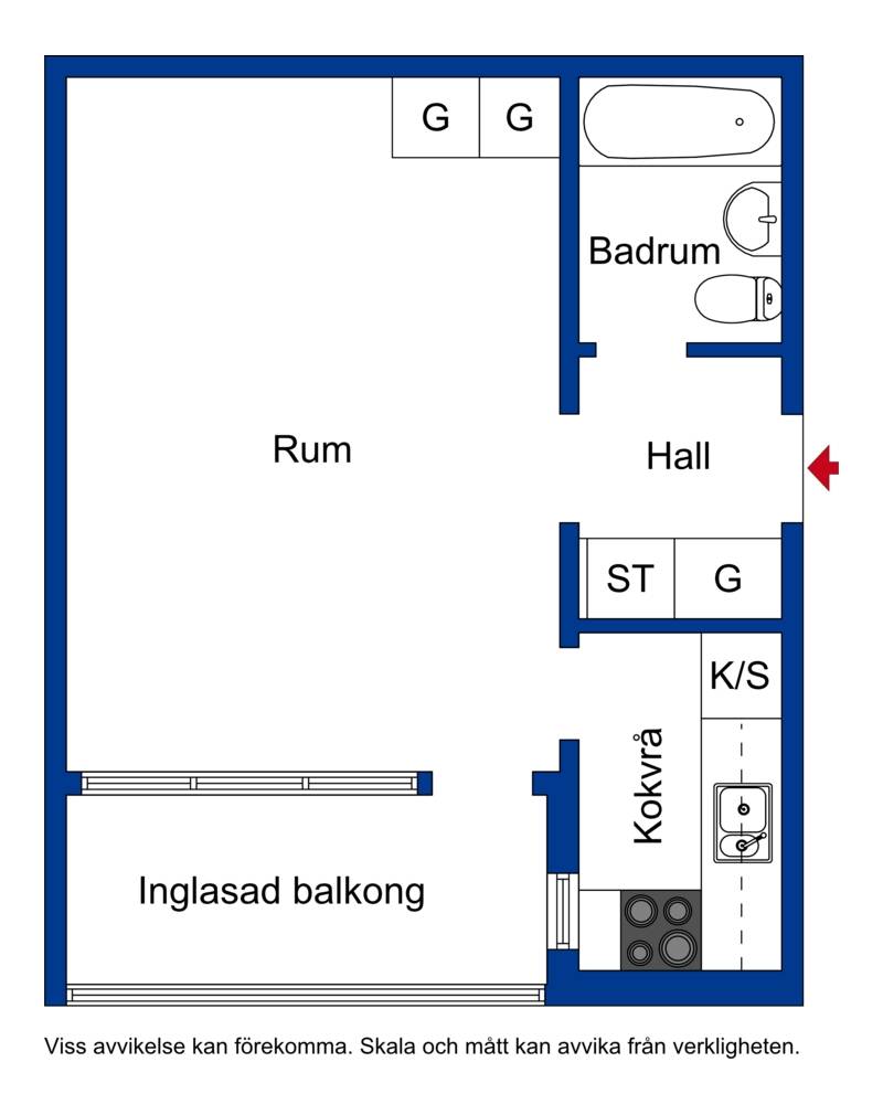 1 rum Lägenhet på Bellmansgatan 114 LÖTEN Uppsala kommun - bild 15