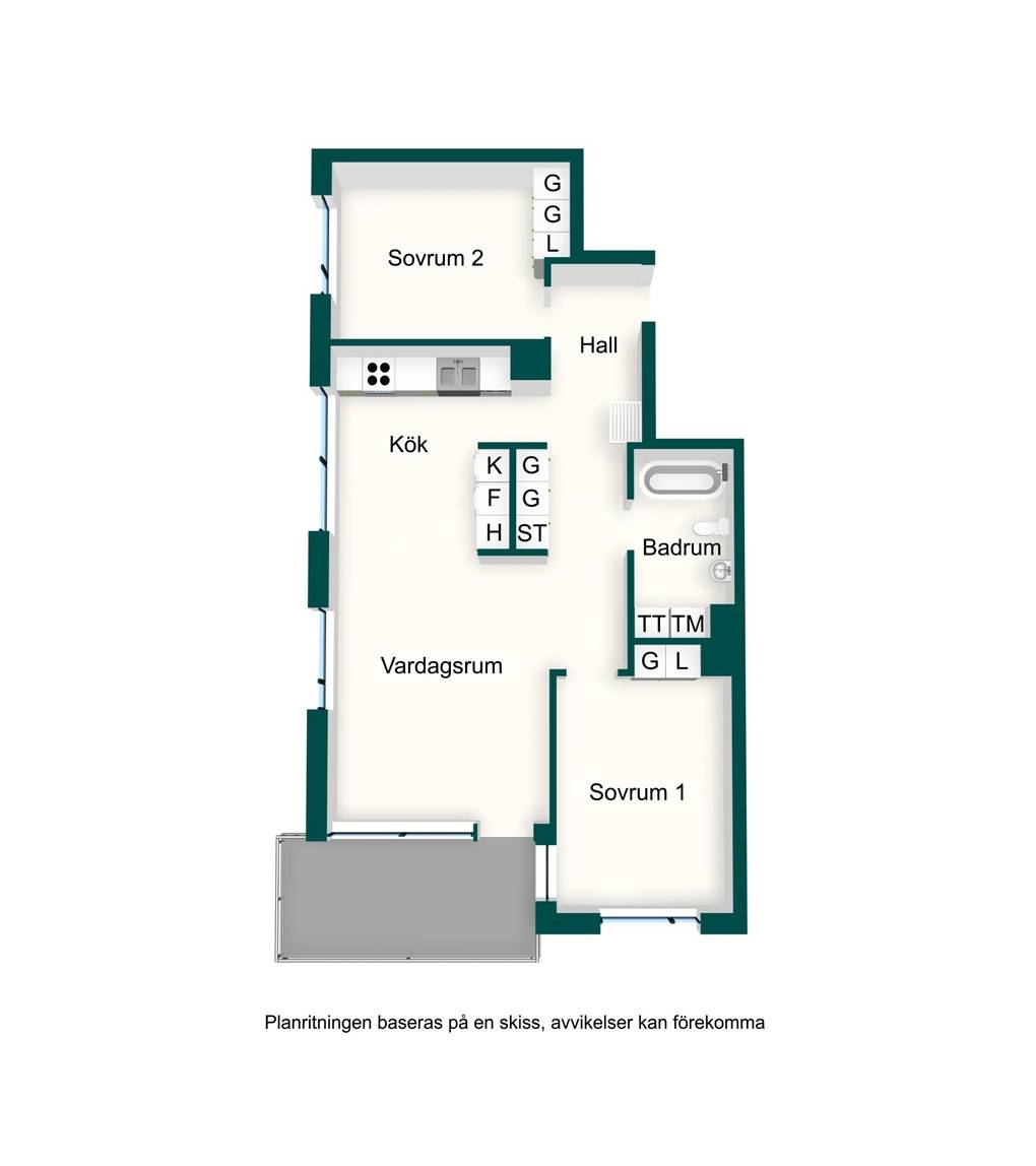 3 rum Lägenhet på Fridensborgsvägen 43 Järvastaden Solna kommun - bild 27