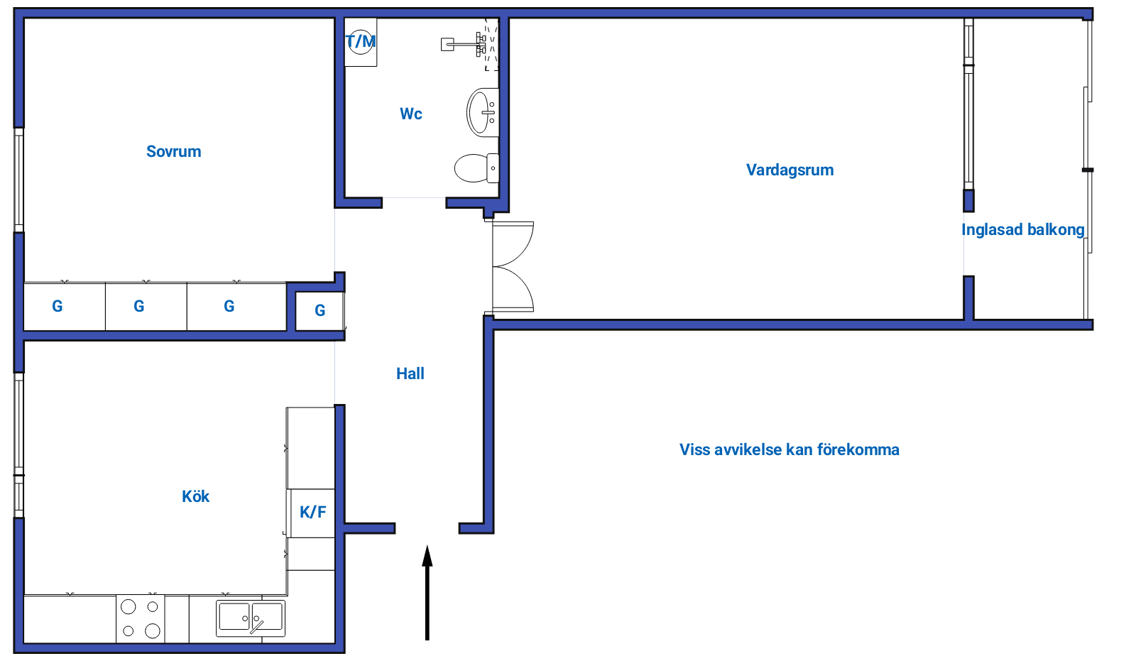 2 rum Lägenhet på Tians väg 18C Centralt Bromölla kommun - bild 4