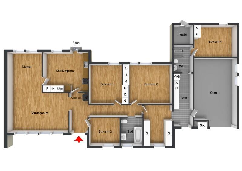 6 rum Villa på Stockeldsvägen 9 Lärkängen Karlstads kommun - bild 33