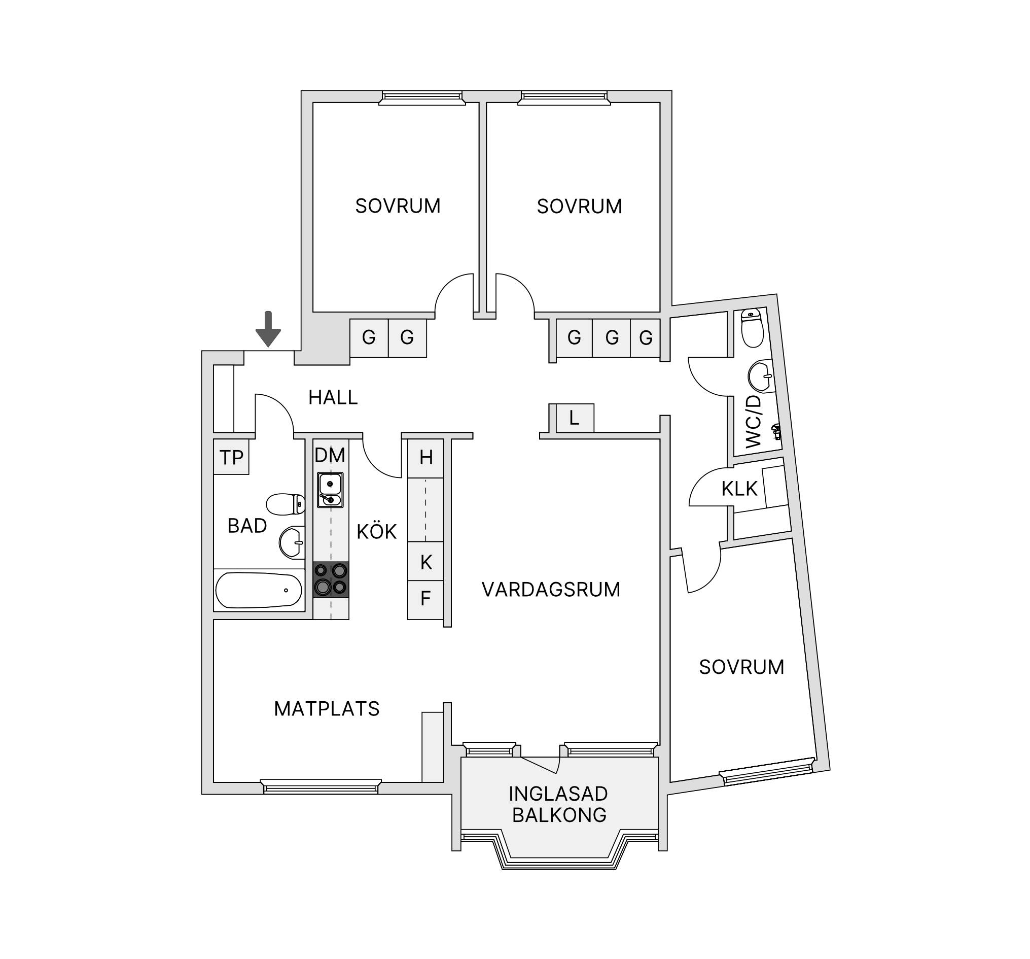 4 rum Lägenhet på Sikvägen 41, 1 tr Tyresö Centrum Tyresö kommun - bild 18