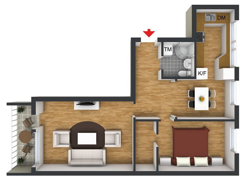 2 rum Lägenhet på Södra Torlandsgatan 21B Tegelplan Östersunds kommun - bild 20