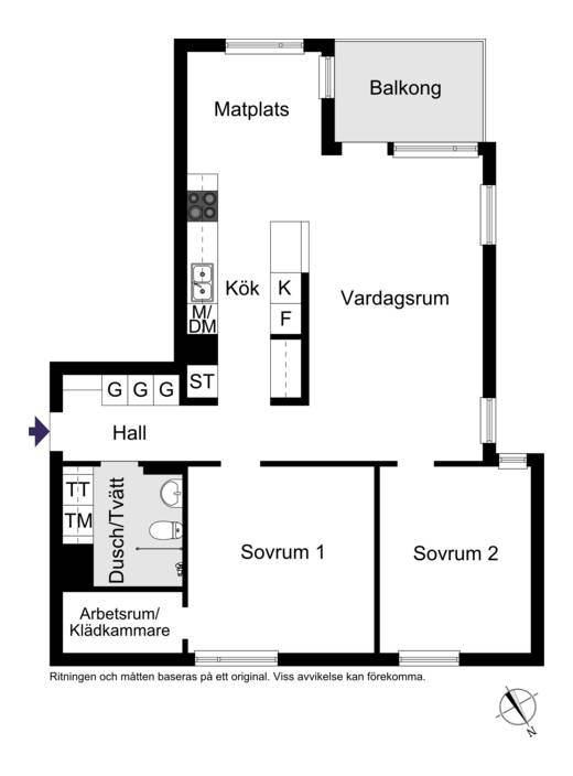 3 rum Lägenhet på Honnörsgatan 17 Järvastaden Solna kommun - bild 23