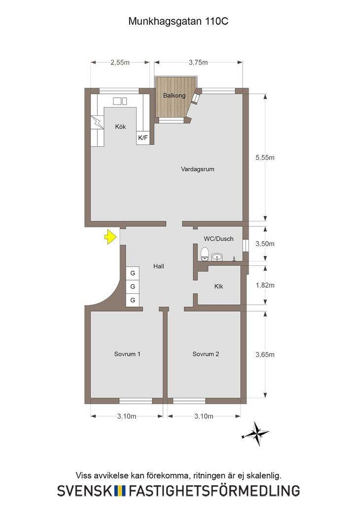 3 rum Lägenhet på Munkhagsgatan 110C Johannelund Linköpings kommun - bild 25