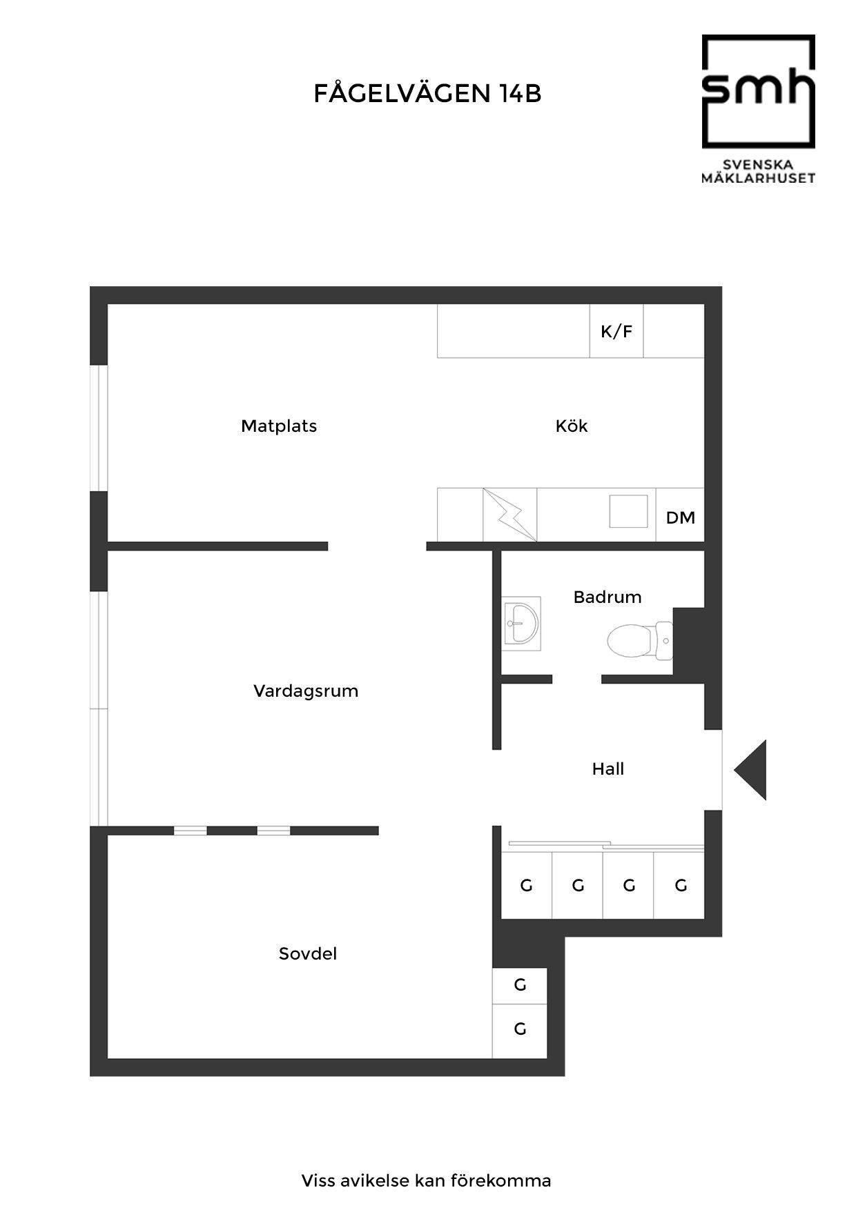 1 rum Lägenhet på Fågelvägen 14B Egna hem Landskrona kommun - bild 16