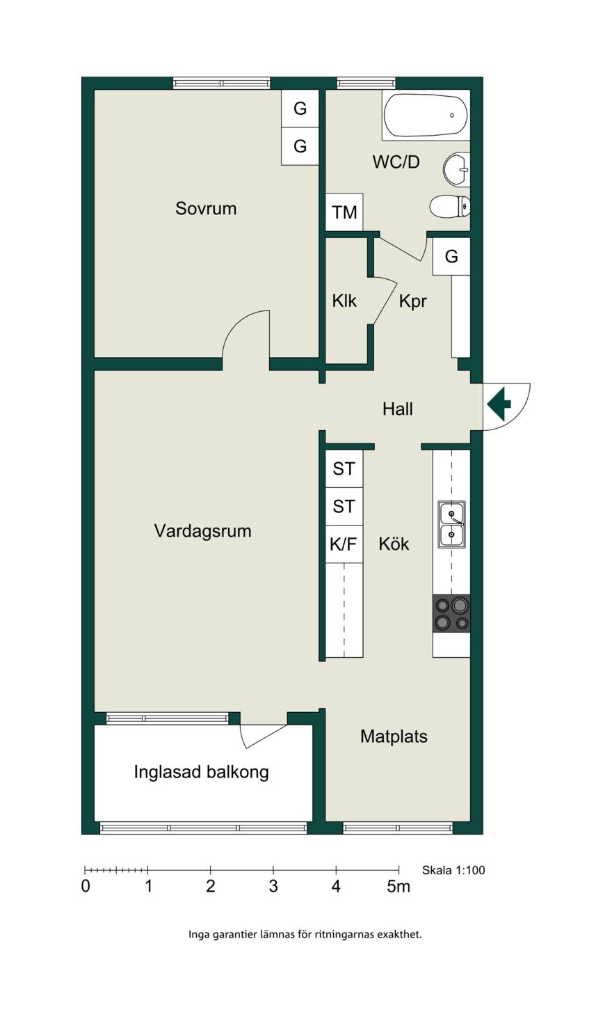 2 rum Lägenhet på Röda gatan 14A Berga Kalmar kommun - bild 24