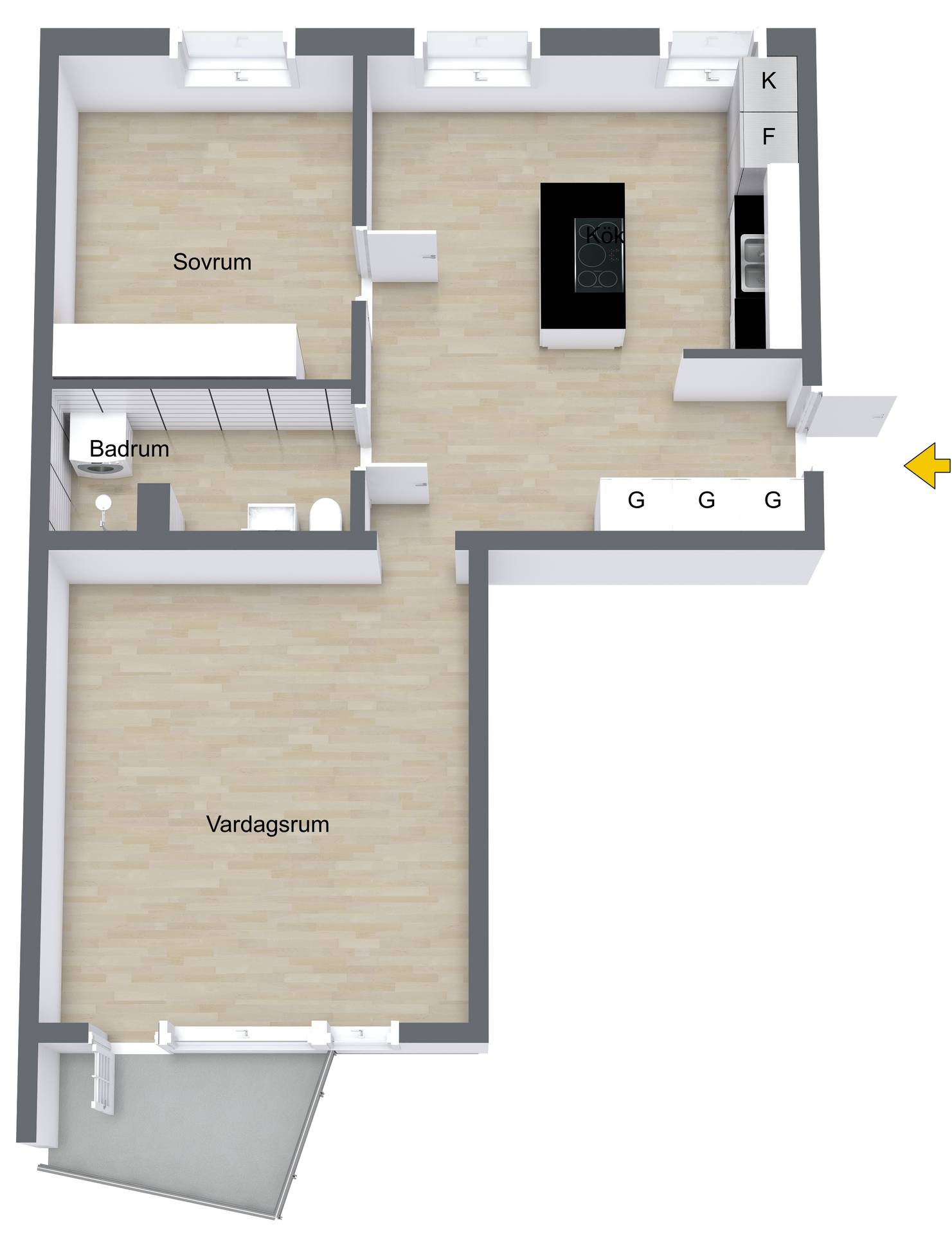 2 rum Lägenhet på Byggmästargatan 9c Salabacke Uppsala kommun - bild 33
