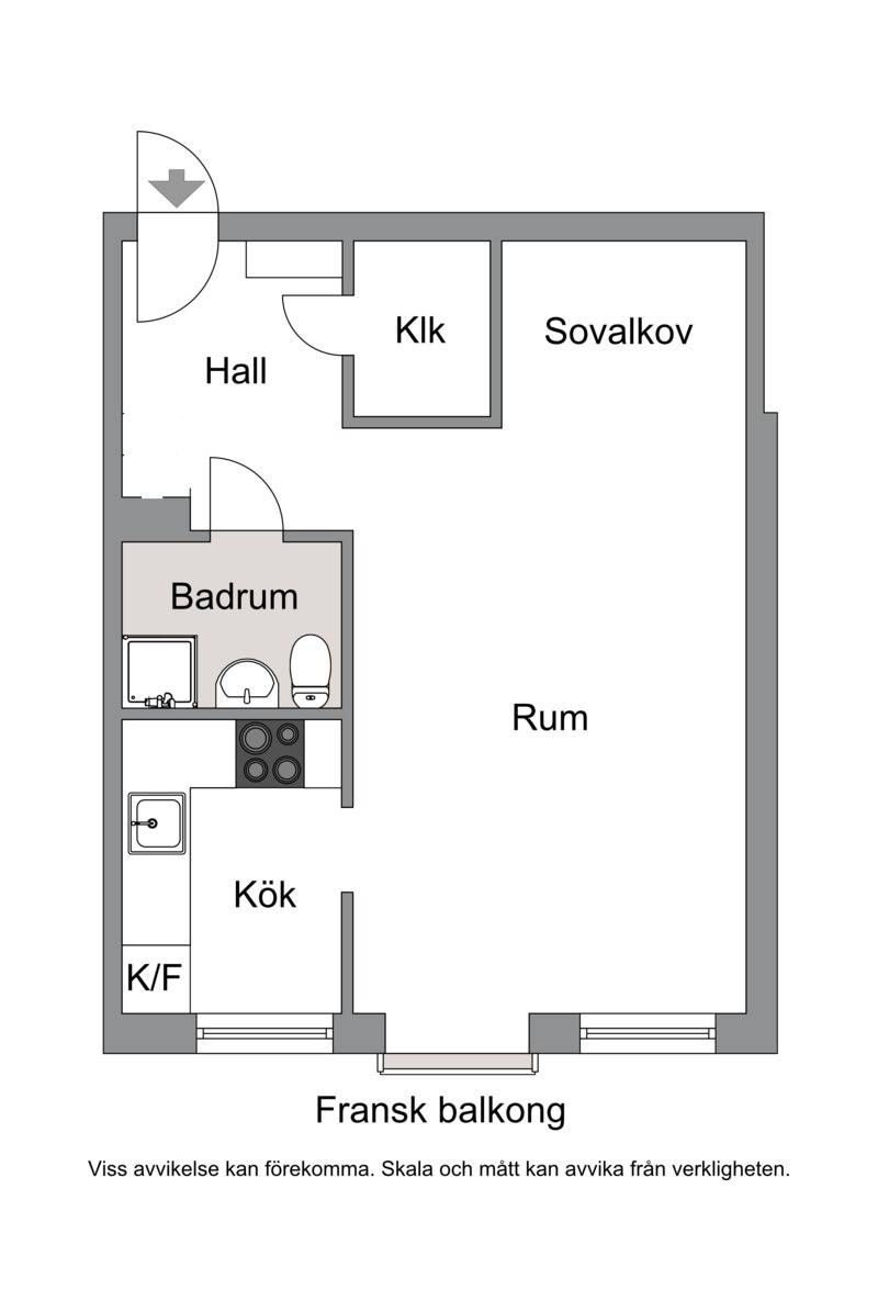 1 rum Lägenhet på Jakobsgatan 15B Centralt Arvika kommun - bild 15