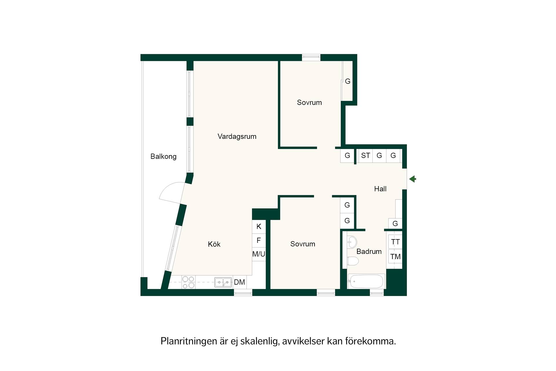 3 rum Lägenhet på Rorgängargatan 15B Hammarby Sjöstad Stockholms kommun - bild 31
