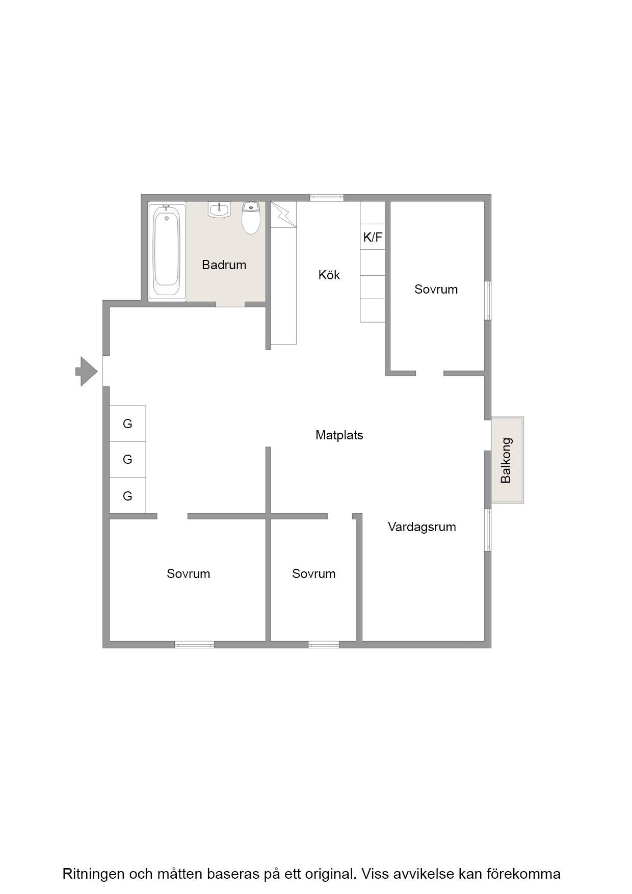 3 rum Lägenhet på Krondikesvägen 28 Tegelplan Östersunds kommun - bild 19