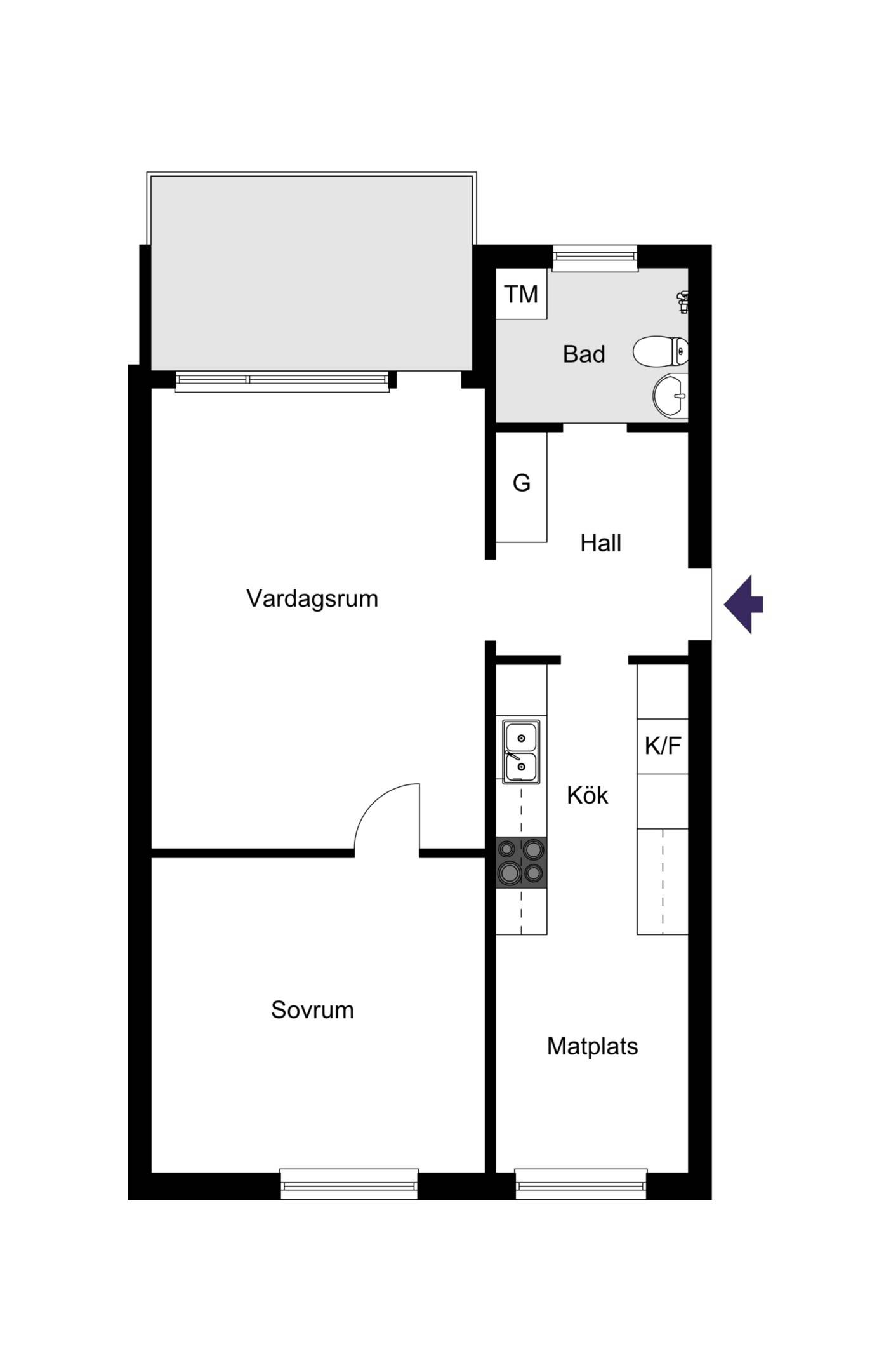 2 rum Lägenhet på Smältverksgatan 132 Bäckby Västerås kommun - bild 9