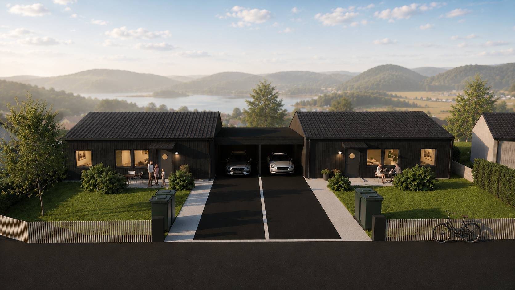 4 rum kedjehus på Hus B nr 11 (Svart) Etapp 2 Furuhall, Uddevalla kommun - bild 5