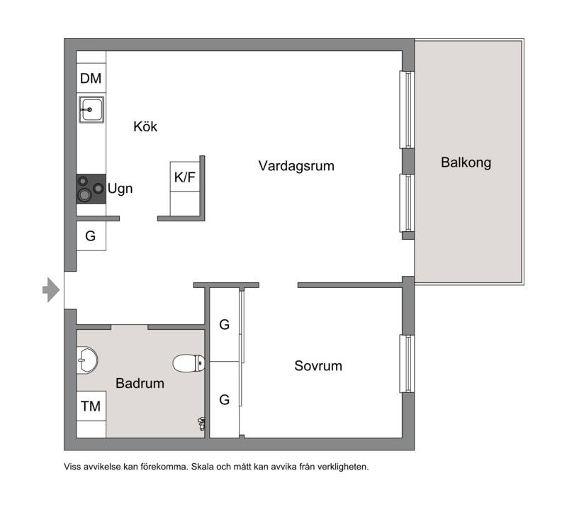 2 rum Lägenhet på Fridensborgsvägen 108 Järvastaden Solna kommun - bild 24