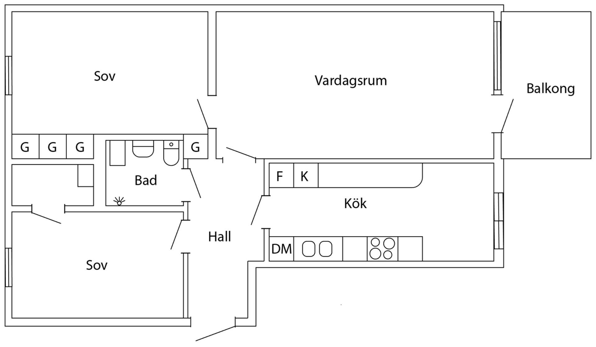 3 rum Lägenhet på Gethornskroken 3A Hässleholm Hässleholms kommun - bild 21
