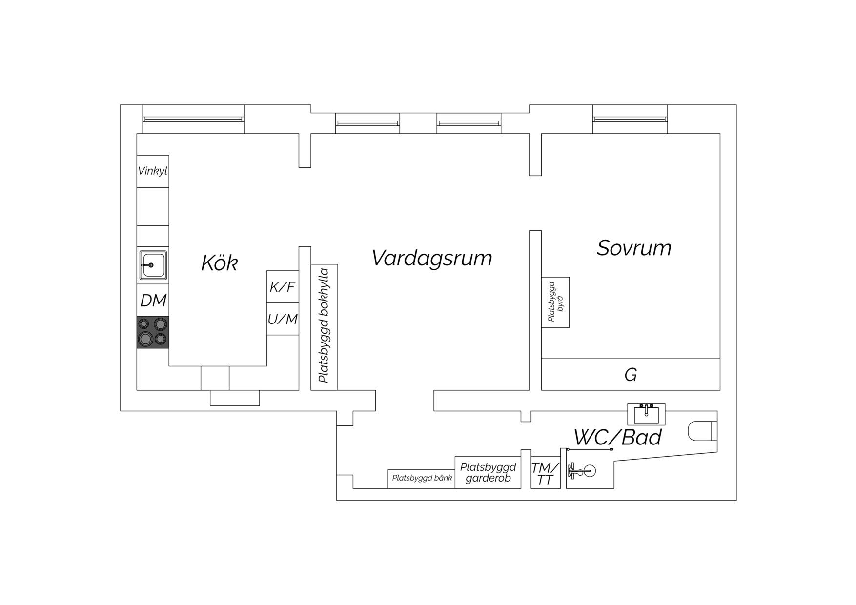 2 rum Lägenhet på Karlbergsvägen 32B Vasastan Stockholms kommun - bild 37
