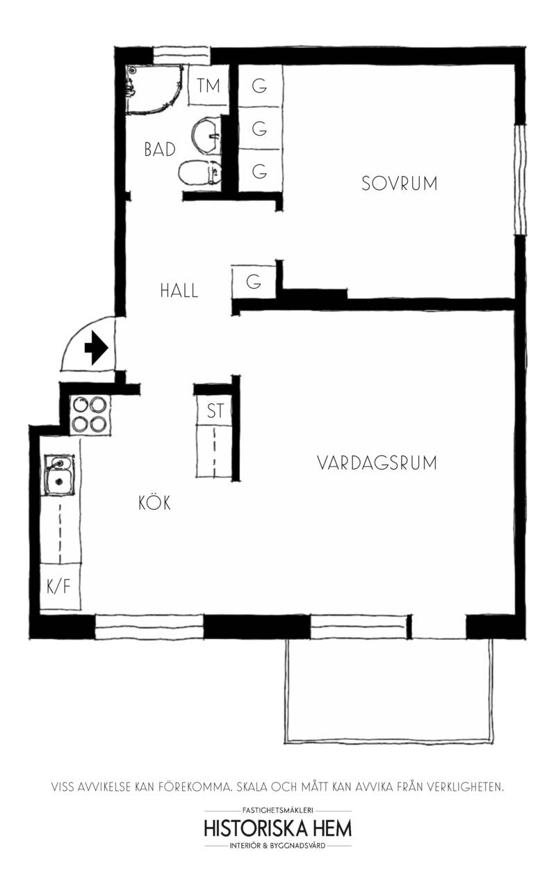 2 rum Lägenhet på Fregattvägen 59 Gröndal Stockholms kommun - bild 29