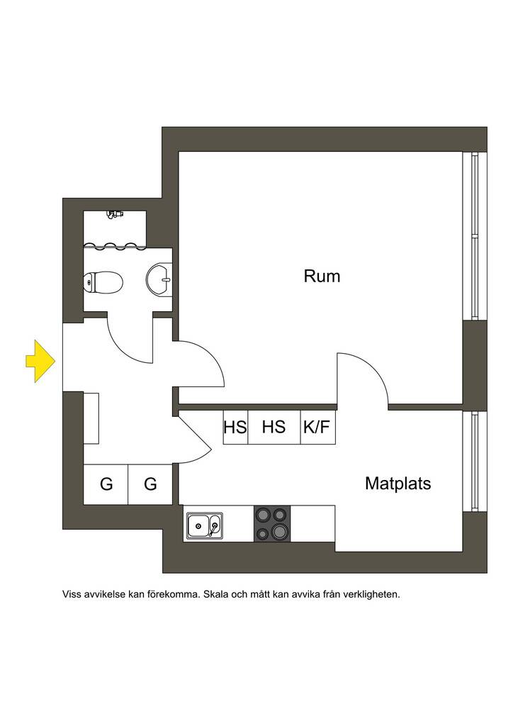 1 rum Lägenhet på Hagagatan 19B Gamla Staden Lidköpings kommun - bild 21