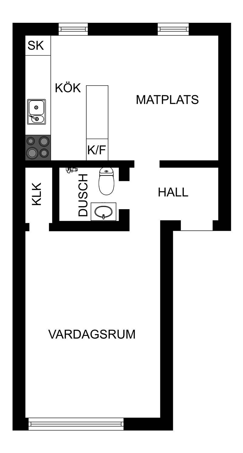 1 rum Lägenhet på Vasavägen 44G Vasastaden Linköpings kommun - bild 21