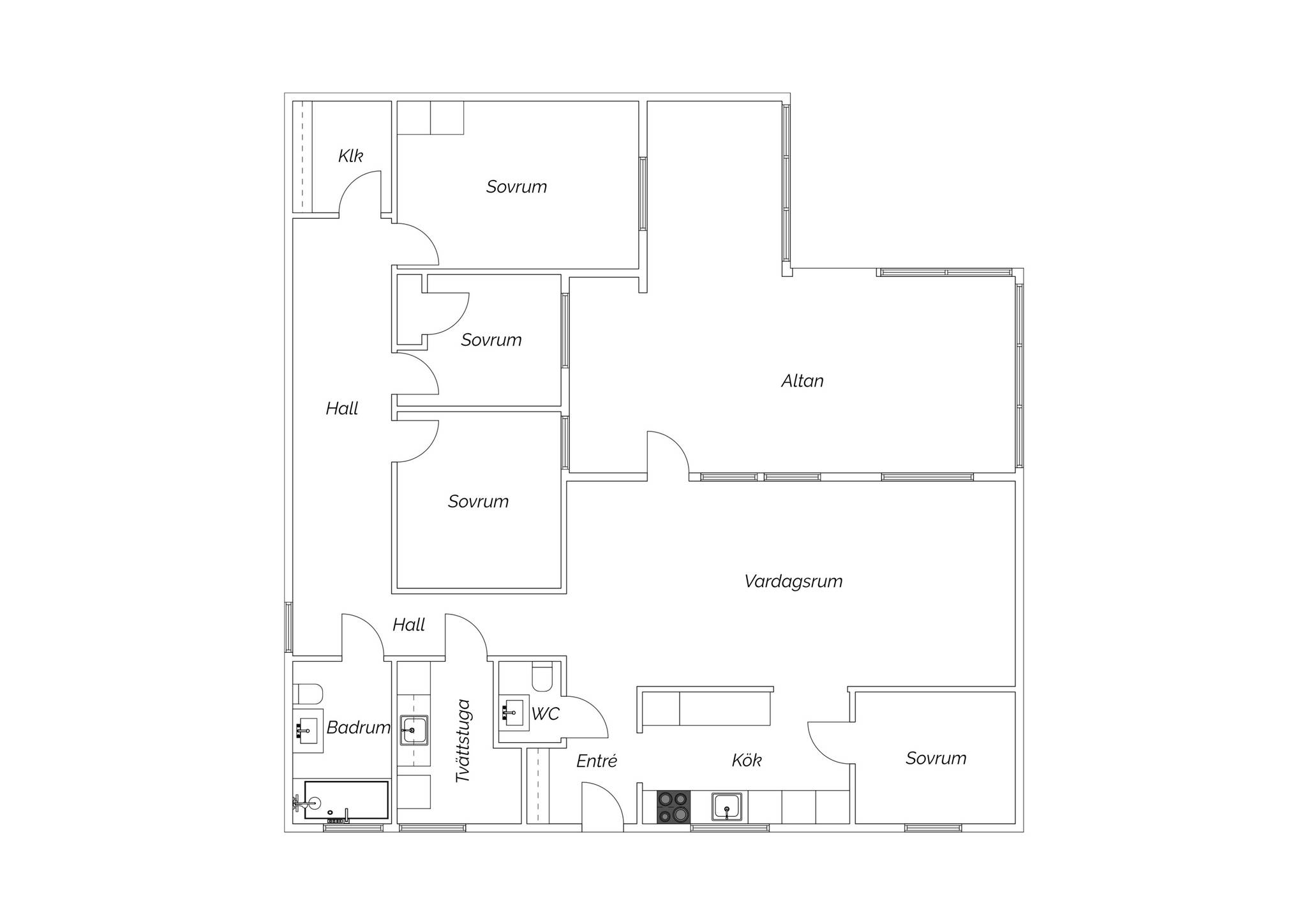 5 rum Villa på Länsmansvägen 9 Klockarberget Sundsvalls kommun - bild 30