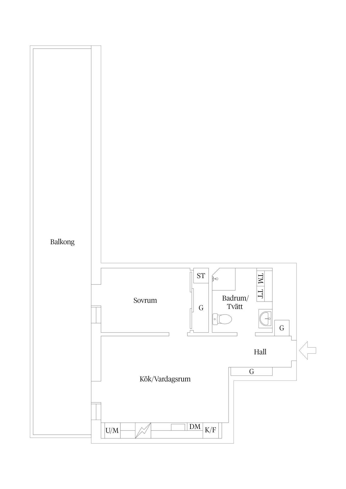 2 rum Lägenhet på Jeanssongatan 11 Varvsholmen Kalmar kommun - bild 16