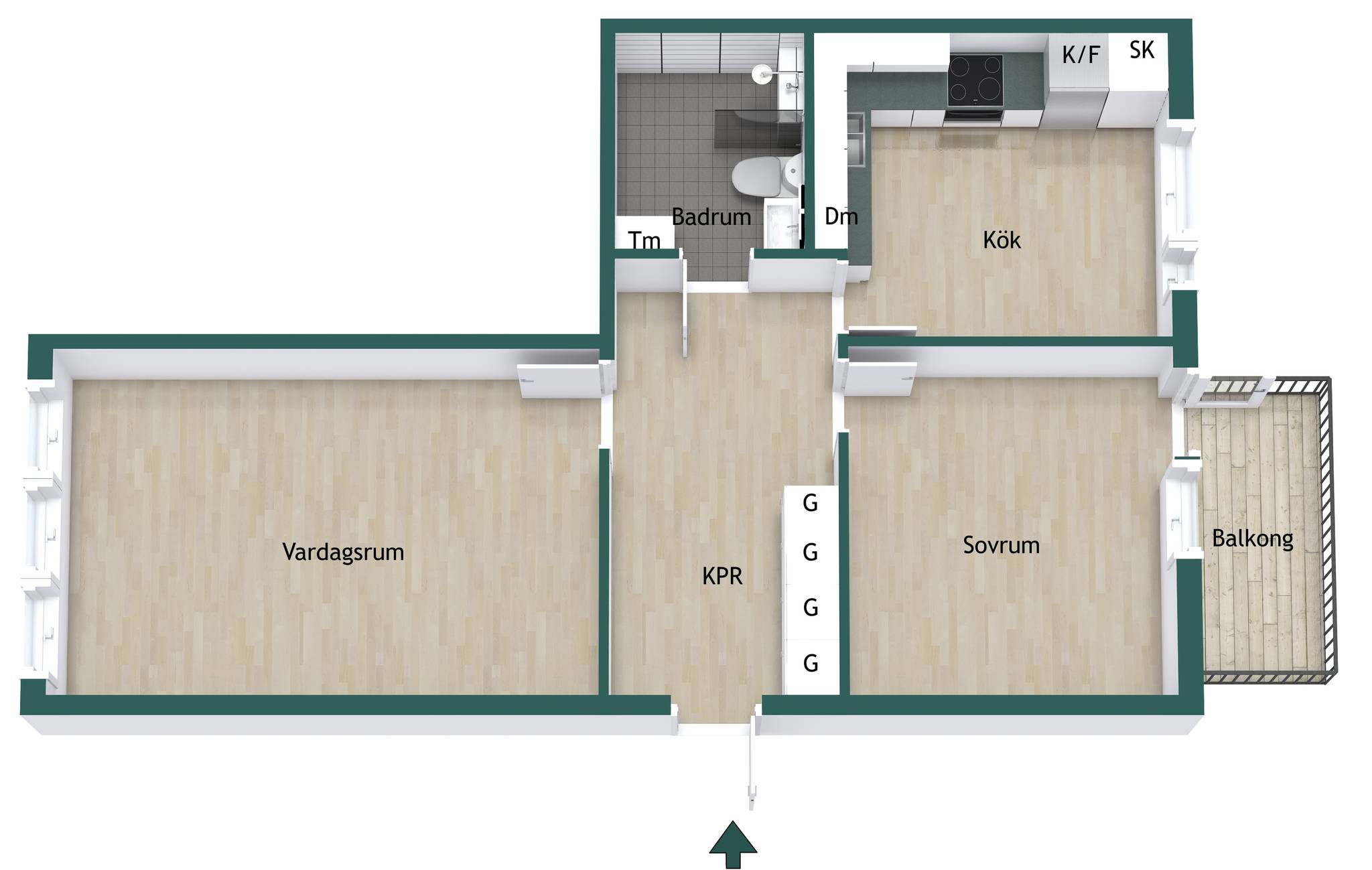 2 rum Lägenhet på Körvelgatan 19B Årsta Uppsala kommun - bild 30