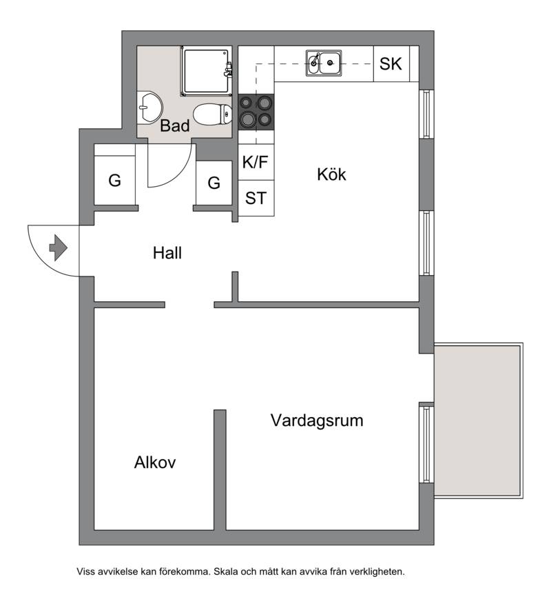 1 rum Lägenhet på Djupegatan 31B Hudiksvall Hudiksvalls kommun - bild 17