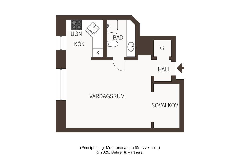 1 rum Lägenhet på Norr Mälarstrand 68 Kungsholmen Stockholms kommun - bild 29