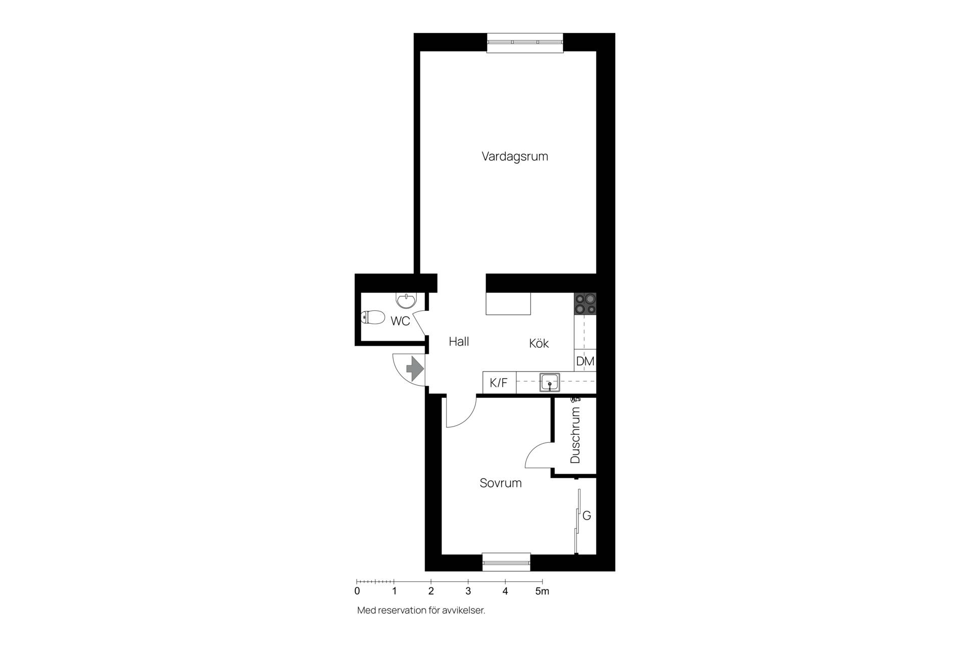 2 rum Lägenhet på Upplandsgatan 4b Centralt/Norr Norrköpings kommun - bild 14
